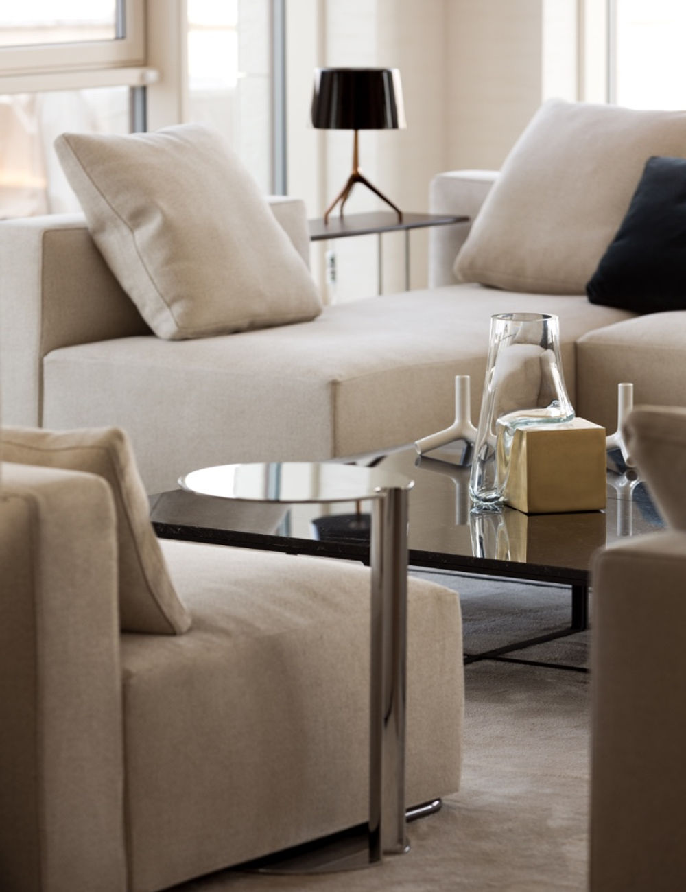Styled seating and coffee table
